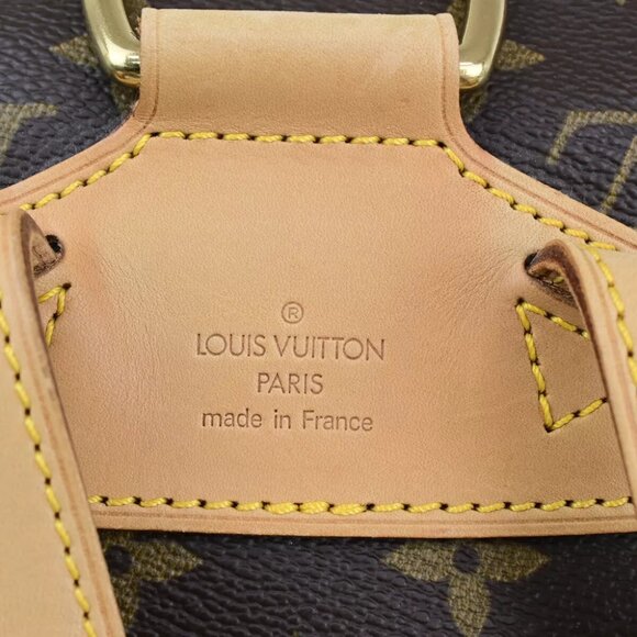 LOUIS VUITTON Montsouris MM Backpack Bag Monogram Leather Brown M51136 660RK300 main image 12